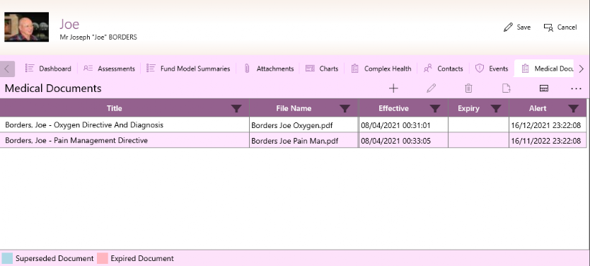 GSO Care Aged Care Software Document Storage - Medical